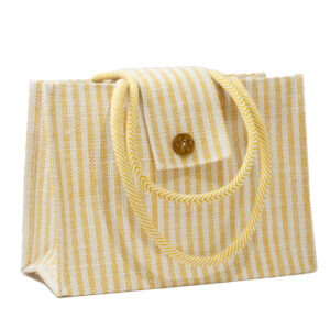 Jute Long handle Daily carry bag - Yellow