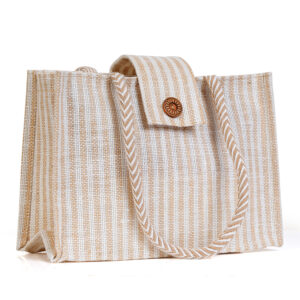 Jute Longhandle daily carry bag Beige